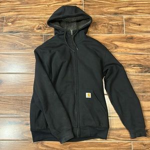 Mens Carhartt Sherpa Lined zip up sweatshirt in size M